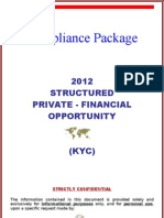 Compliance Package for Structured Private Financial Opportunity