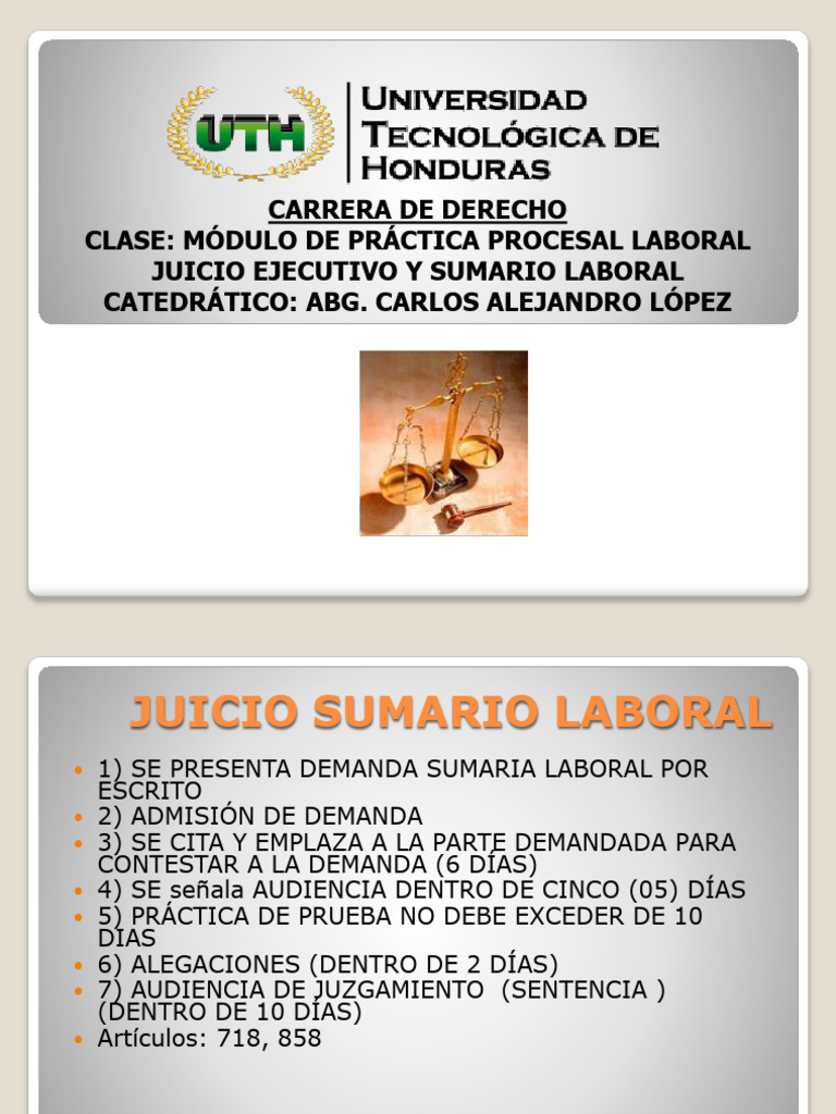 JUICIO-SUMARIO-Y-EJECUTIVO-LABORAL+%281%29 | PDF | Demanda judicial ...