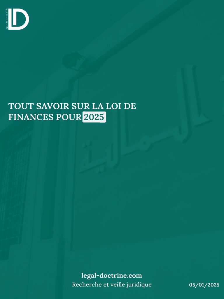 Loi de finances 2025 : Réformes fiscales clés | PDF | Impôts | Taxe sur ...