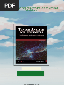 Tensor Analysis for Engineers 3rd Edition Mehrzad Tabatabaian All Chapters Instant Download