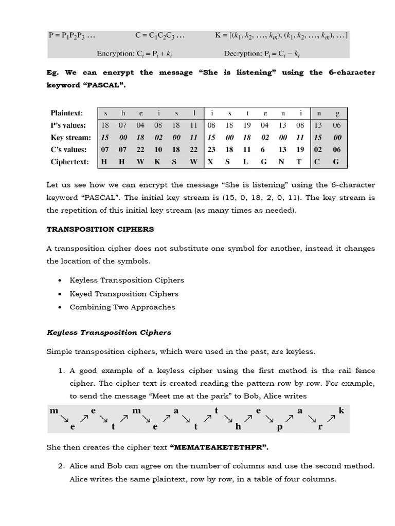 Transposition Ciphers Explained | PDF | Cipher | Cryptanalysis