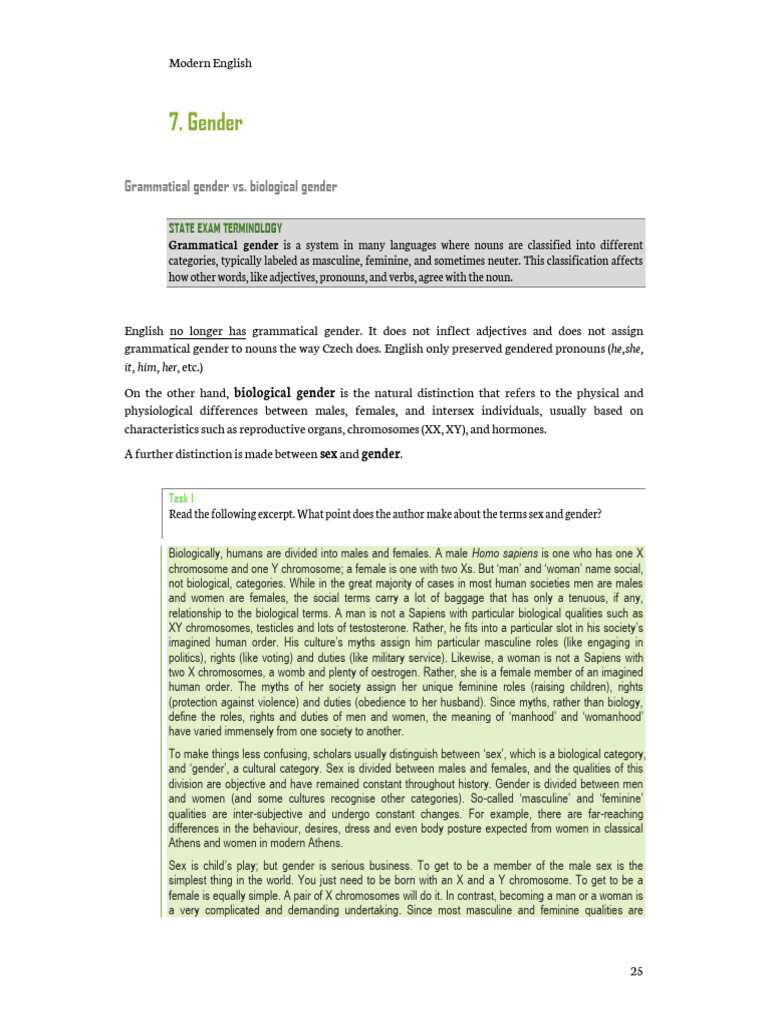 Understanding Gender in Language and Society | PDF | Grammatical Gender ...