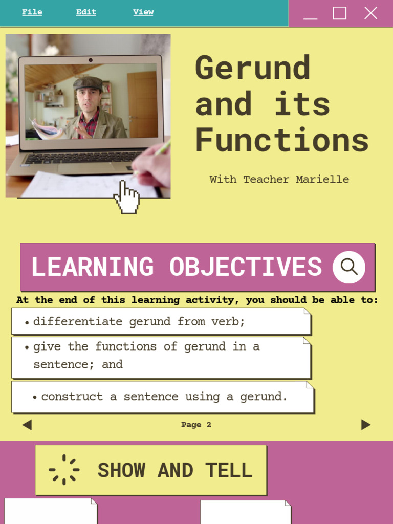 GERUND | PDF | Verb | Preposition And Postposition