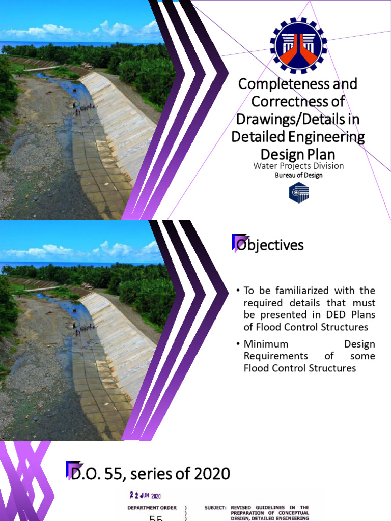 Flood Control Design Plan Guidelines | PDF | Levee | River