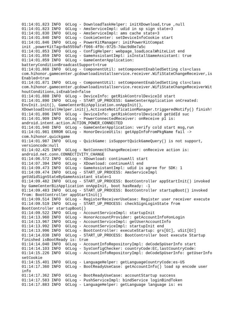 Game Center Application Log Analysis | PDF | Computer Engineering ...