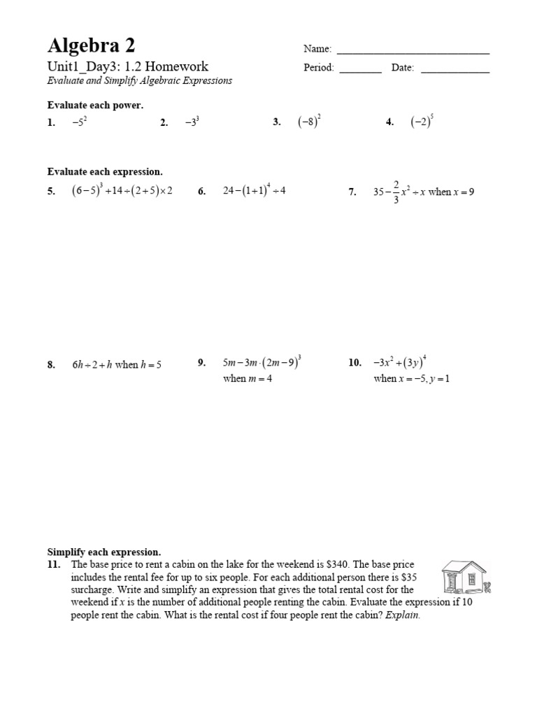 Alg2 U1 - D3 Homework 1 - 2 | PDF | Mathematics | Algebra