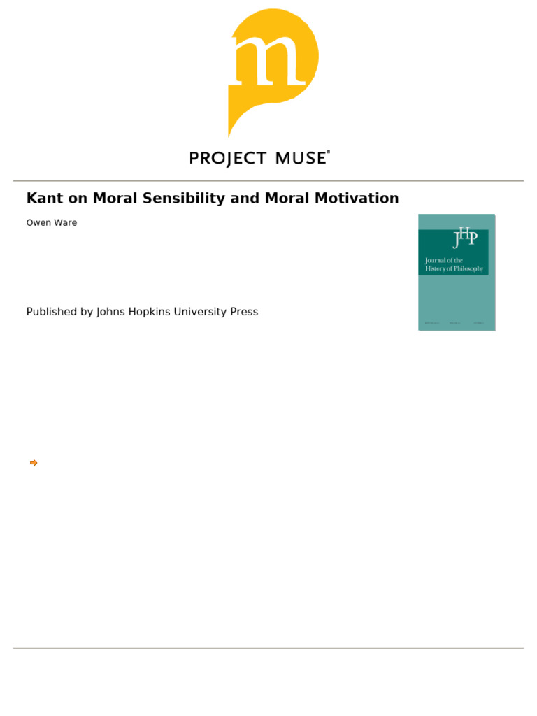Kant's Moral Sensibility Debate | PDF | Immanuel Kant | Reason