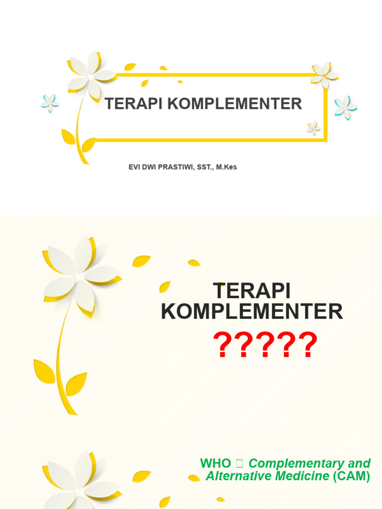 Panduan Terapi Komplementer Kesehatan | PDF