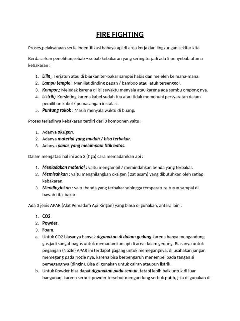 FIRE FIGHTING | PDF