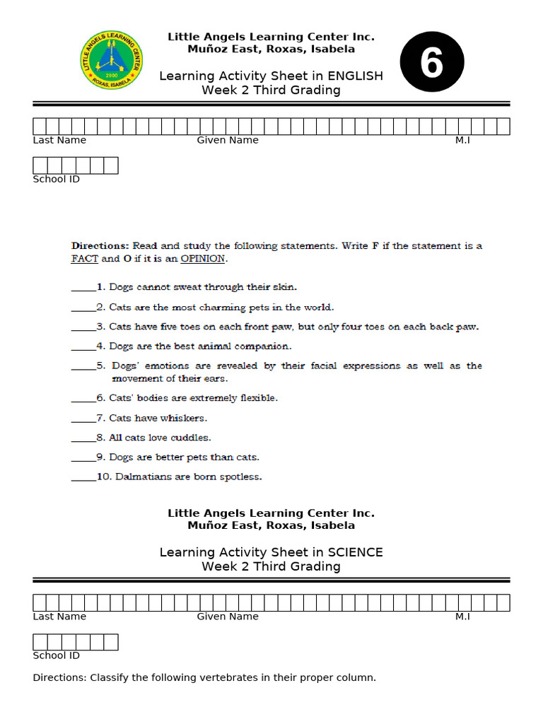 Las Week2 3rd Grading | PDF