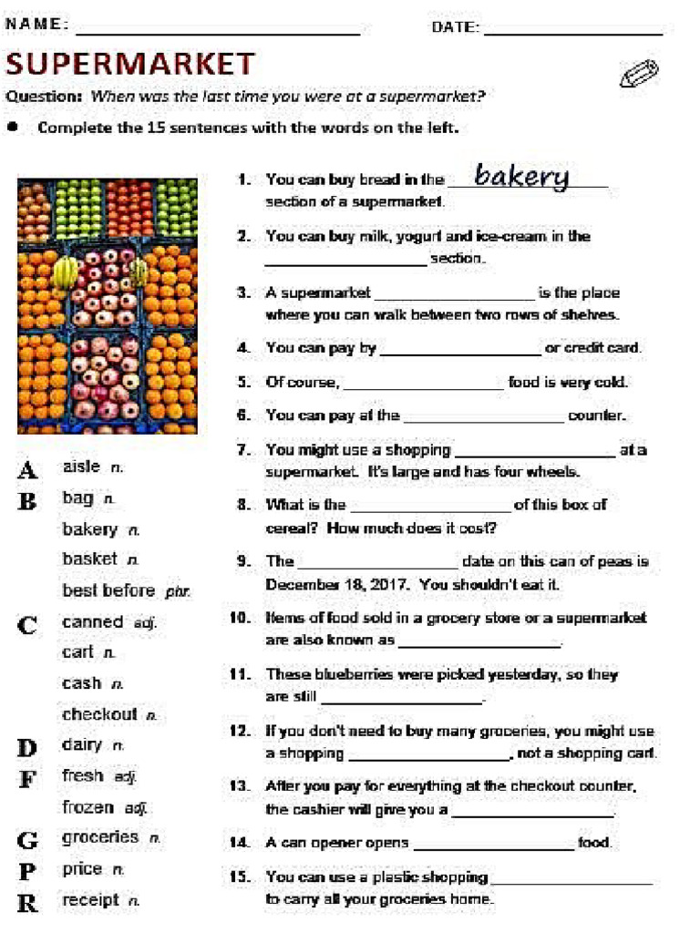 Worksheets 4 | PDF