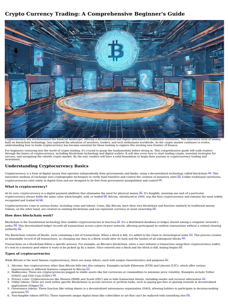 Beginner's Guide to Crypto Trading | PDF | Cryptocurrency | Technical ...