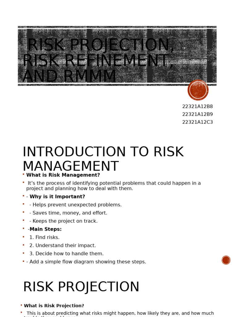 RMMM: Risk Projection and Refinement | PDF | Risk | Risk Management