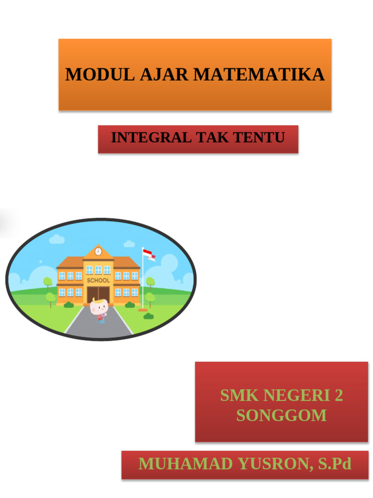 Modul Ajar Integral Tak Tentu Kelas XII | PDF