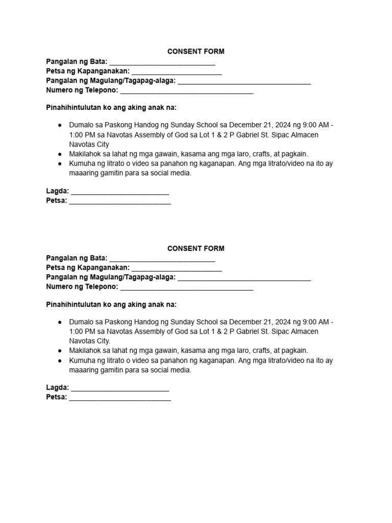 Consent Form | PDF