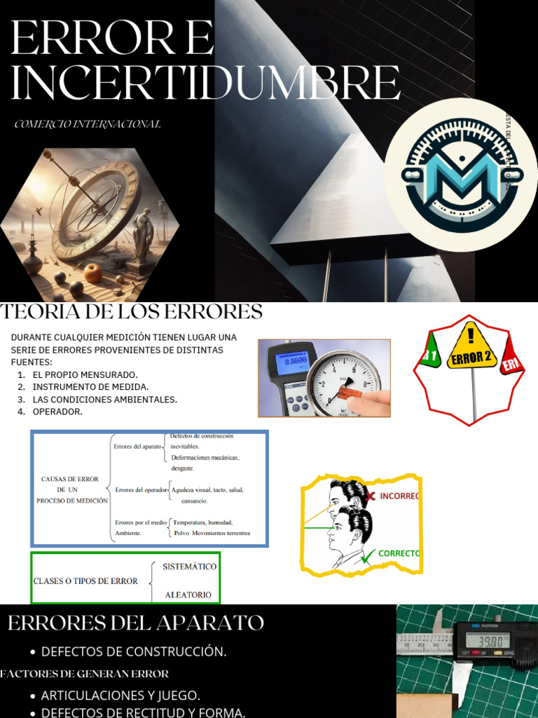 Errores y Incertidumbre en Mediciones | PDF | Medición | Incertidumbre
