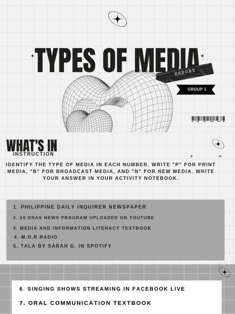 Types of Media: Print, Broadcast, New Media | PDF | Mass Media | Magazines