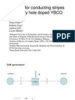 András Jánossy Et Al - Search For Conducting Stripes in Lightly Hole Doped YBCO