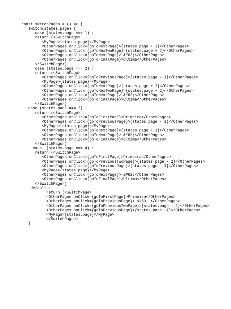 Dynamic Page Switch Component | PDF