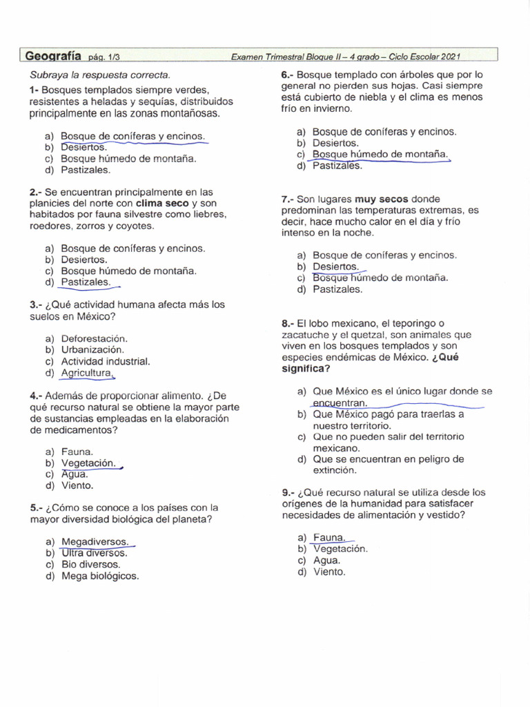 Geografia Ii Trimestre Keyli Yamileth | PDF