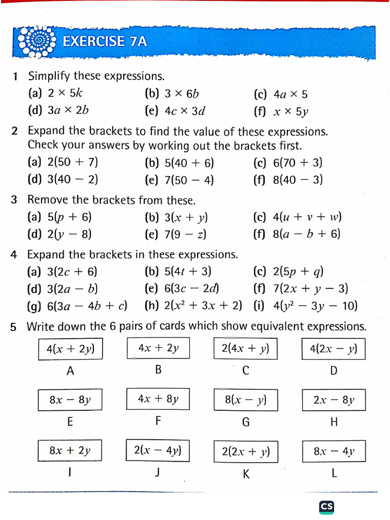Algebra 01 | PDF