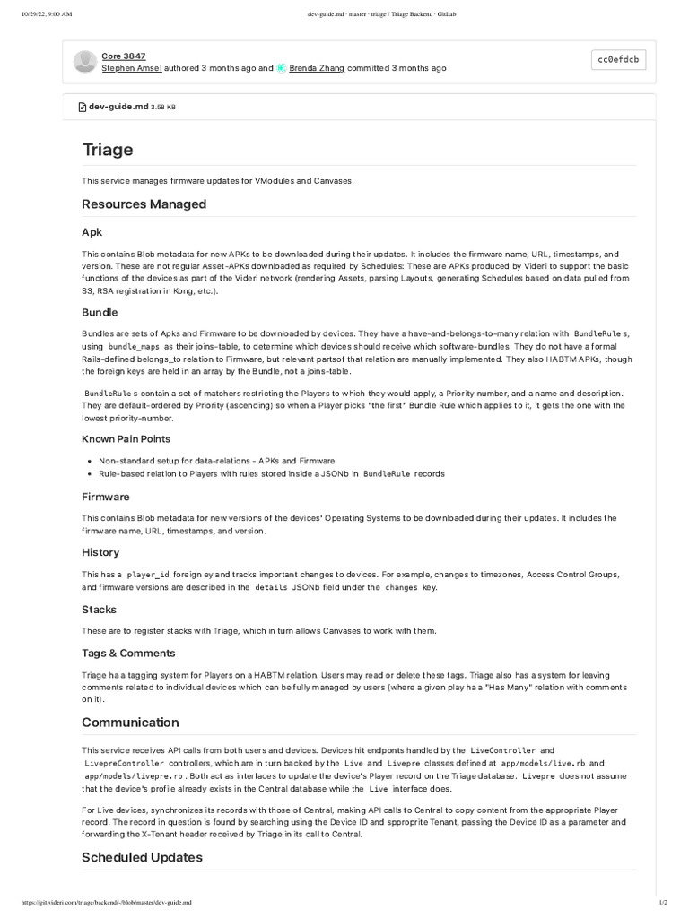 Triage Backend Development Guide | PDF | Databases | Computer Science