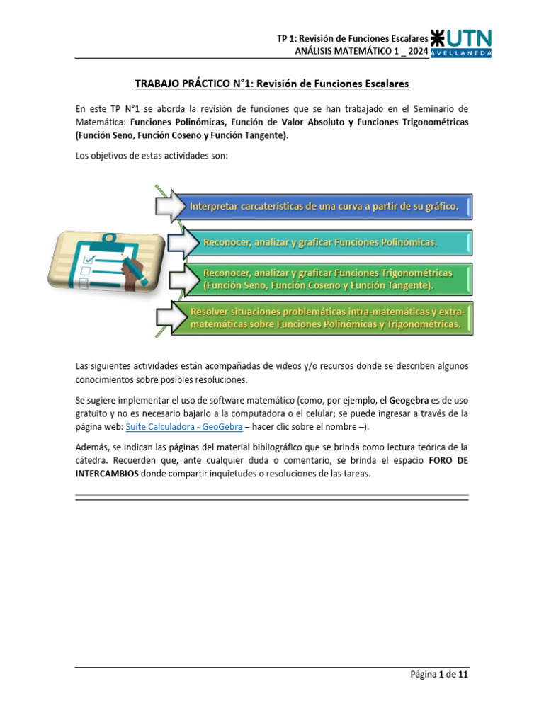 TP N°1 - Ami - Utn Fra - 2024-1 | PDF | Funciones trigonométricas ...