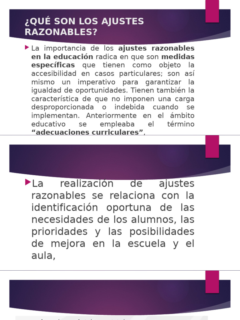 Qué Son Los Ajustes Razonables | PDF | Plan de estudios | Aprendizaje
