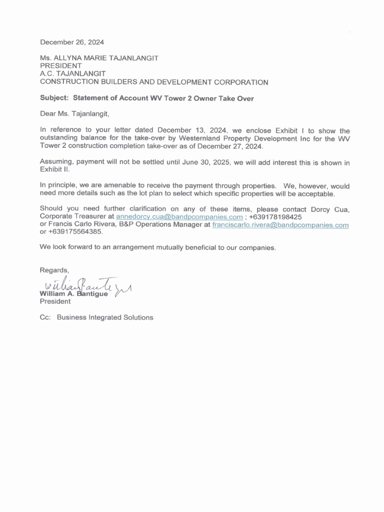 ACT PAYABLEs LETTErs | PDF