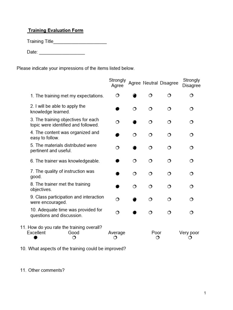 Training Evaluation Form en (1) 3 | PDF