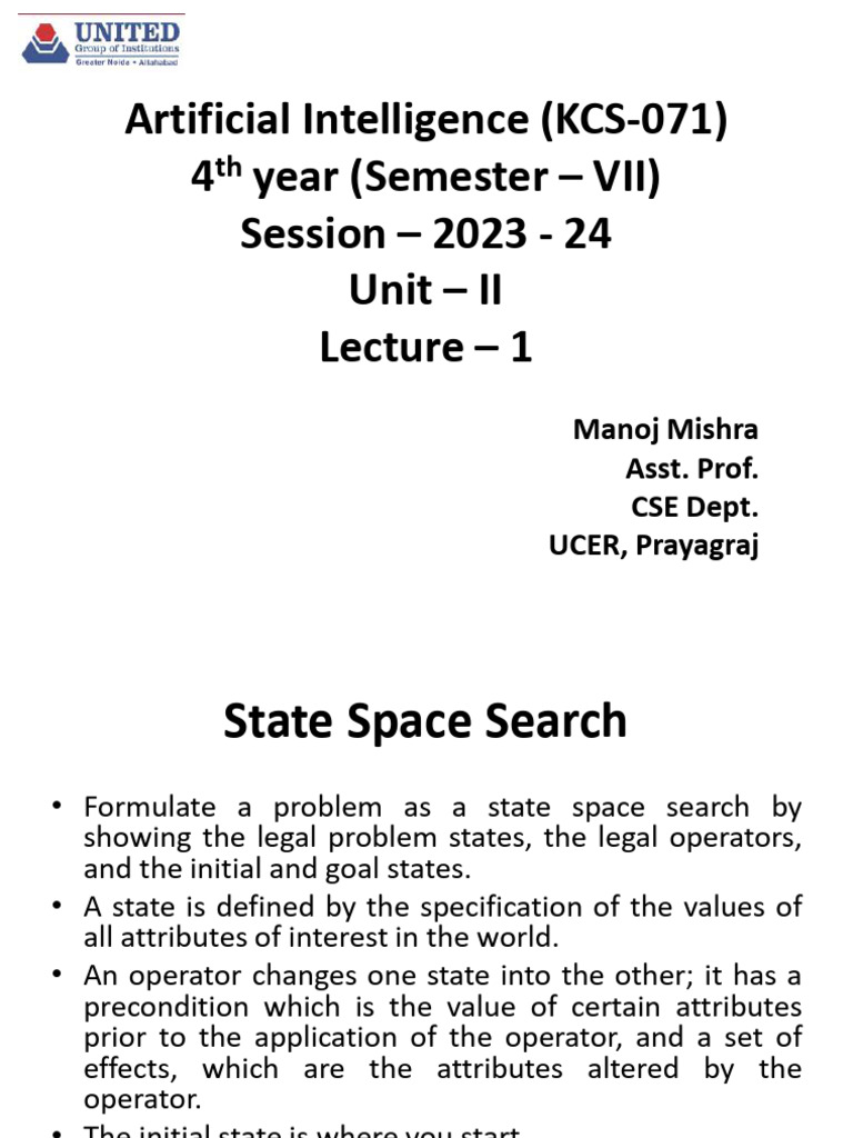 Unit - II (Artificial Intelligence) | PDF | Applied Mathematics ...