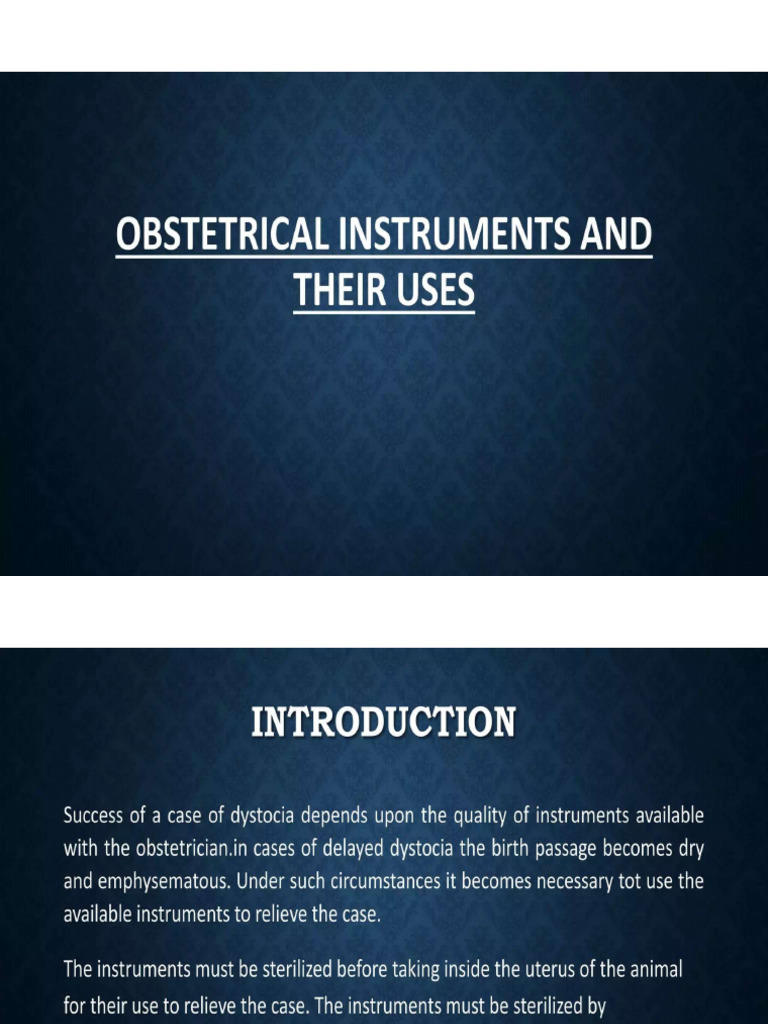 Obstetricals Instruments | PDF
