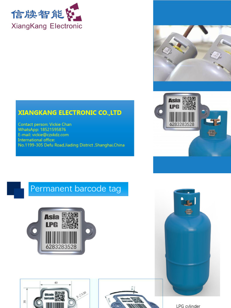 Xiangkang Permanent Metal-Cerami Barcode Tag | PDF | Barcode | Radio ...
