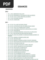 SOSIA ISSUANCES