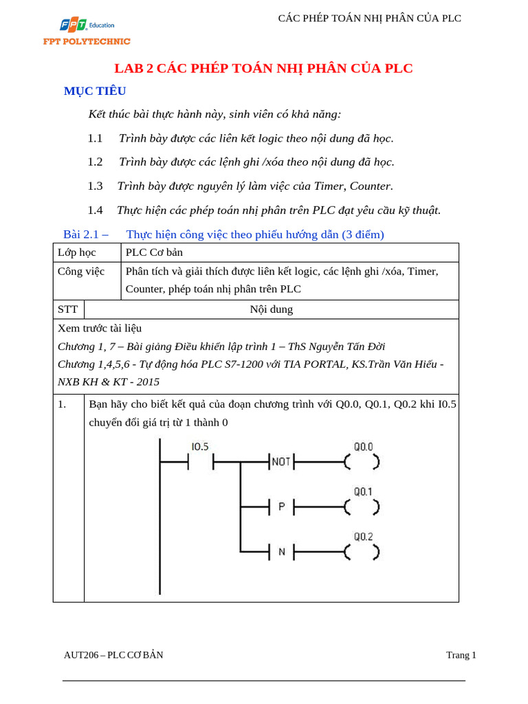AUT206 Lab2 | PDF