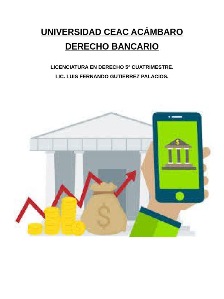 Introducción al Derecho Bancario | PDF | Bancos | Dinero