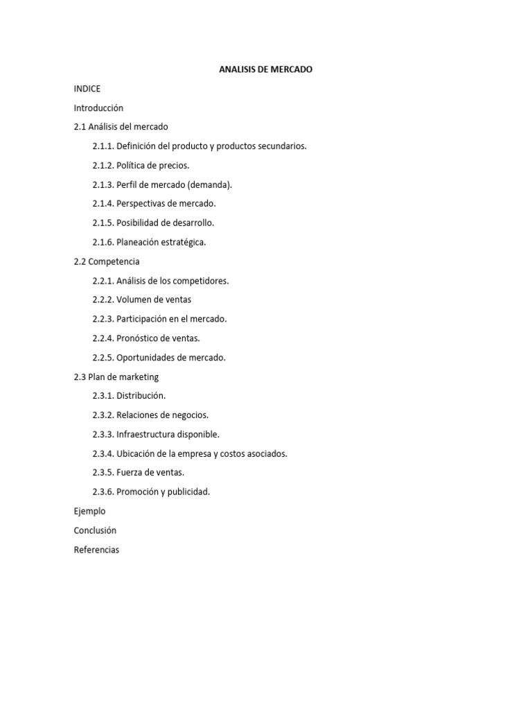 Análisis de Mercado y Estrategias Empresariales | PDF | Mercado ...