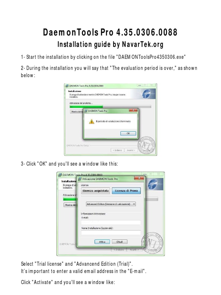 Daemon Tools Pro - Installation Guide | PDF | Computers