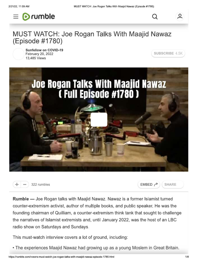 Joe Rogan Talks With Maajid Nawaz | PDF