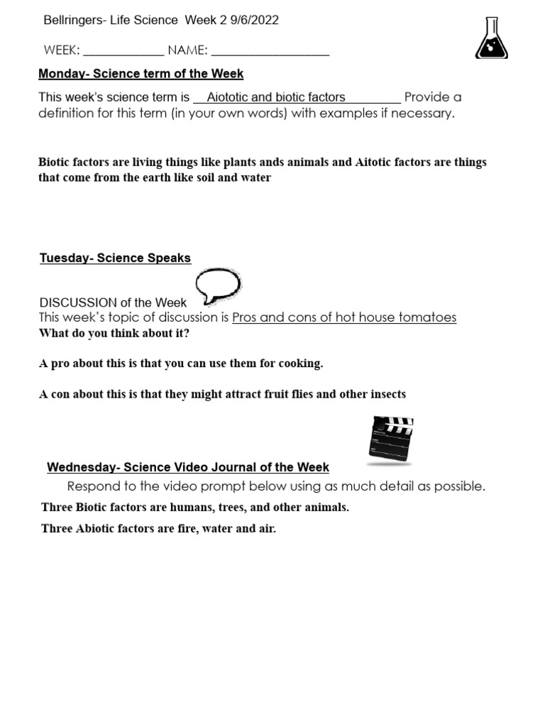 BELL RINGER RESPONSE SHEET - No Lines | PDF