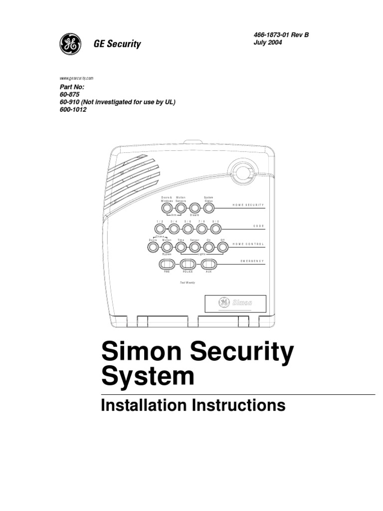 Installation Manual | PDF | Security Alarm | Electrical Connector