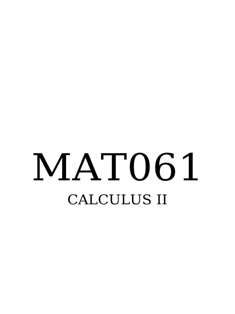 CALCULUS 2 | PDF | Abstract Algebra | Mathematical Objects