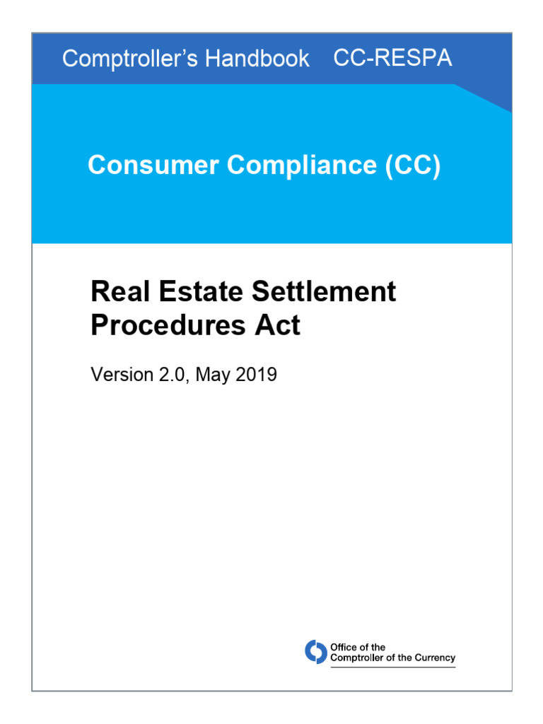RESPA Compliance Handbook Overview | PDF | Truth In Lending Act | Loans