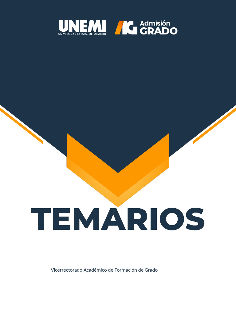 Guía de Temarios para Admisión UNEMI | PDF | Ecuador | Ecuaciones