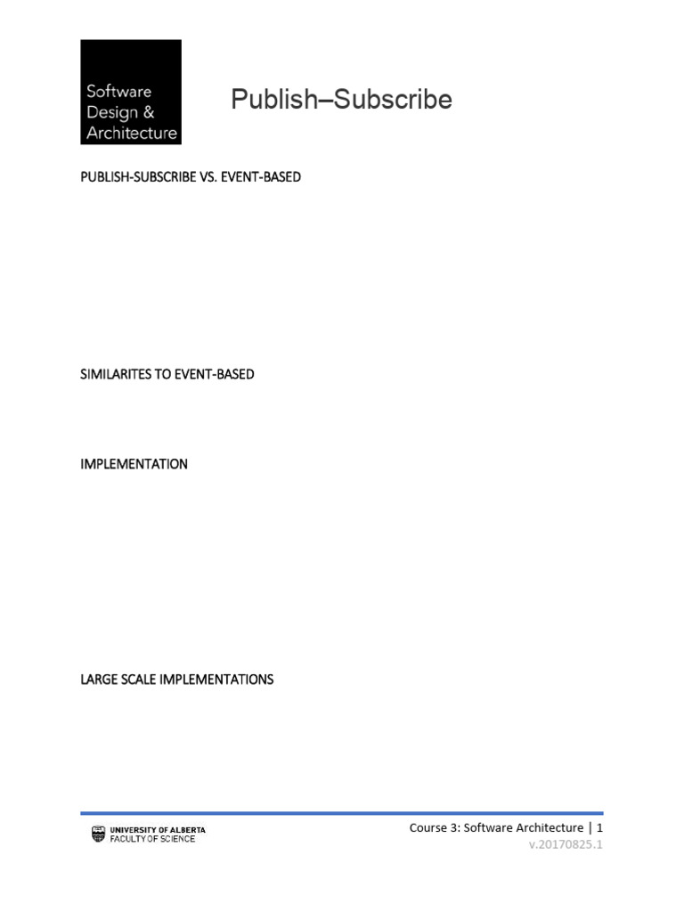 Publish-Subscribe Architecture Explained | PDF | Computer Engineering ...