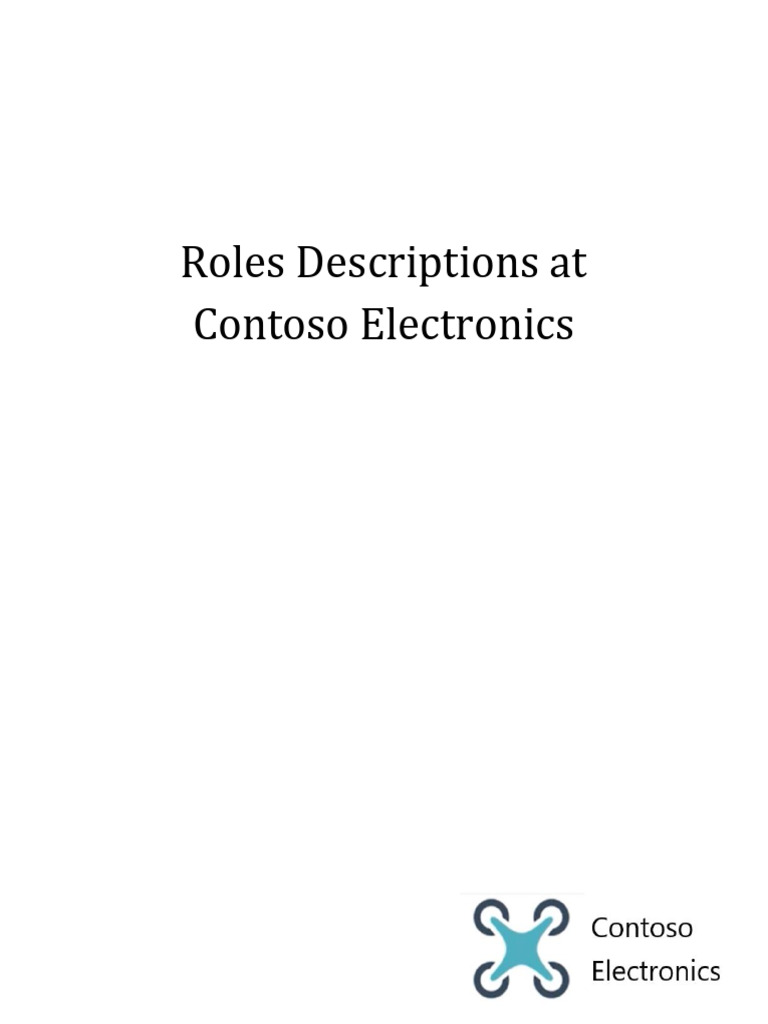 Contoso Electronics Leadership Roles | PDF | Human Resources | Human ...
