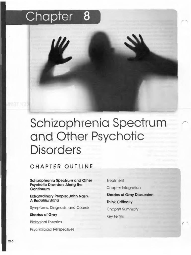 Schizophrenia and Other Disorders: Spectrum Psychotic | PDF | Psychosis ...