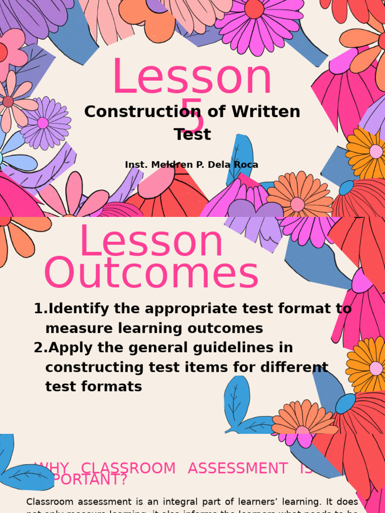 Constructing Effective Written Tests | PDF | Educational Assessment ...