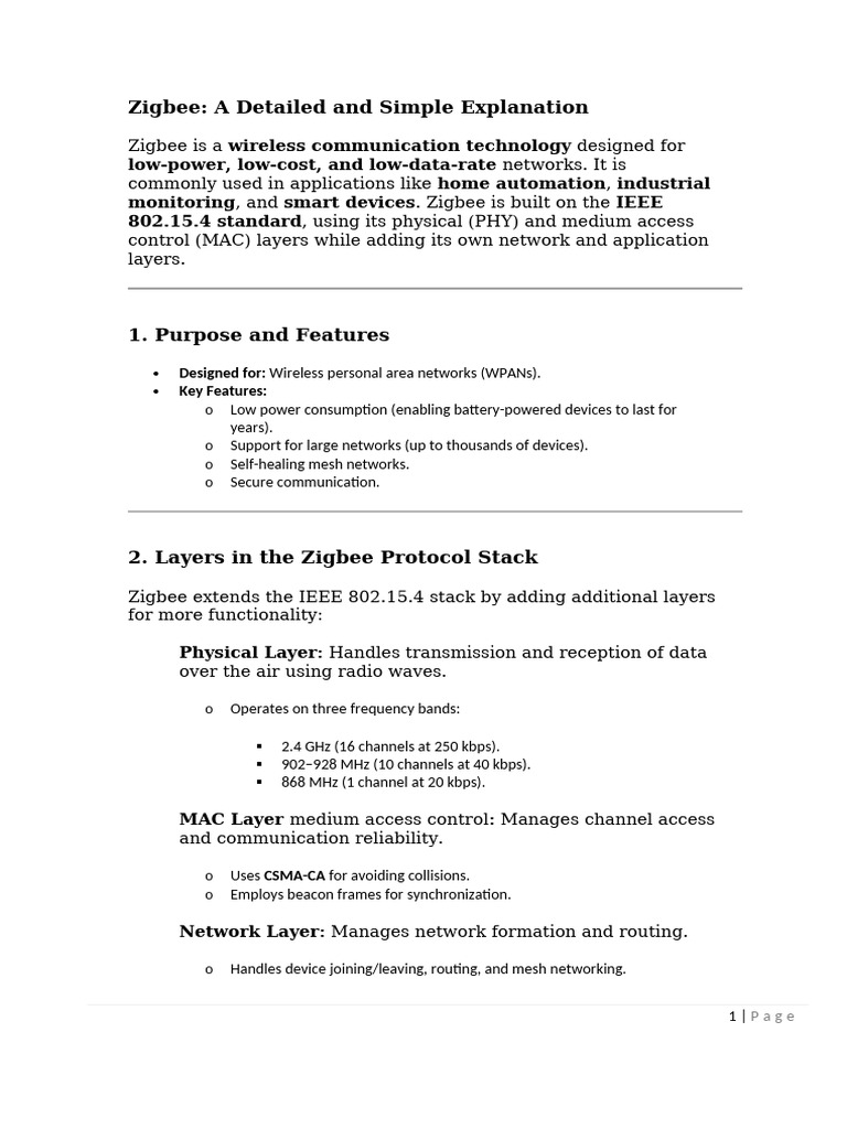 Understanding Zigbee Wireless Technology | PDF | Radio Frequency ...