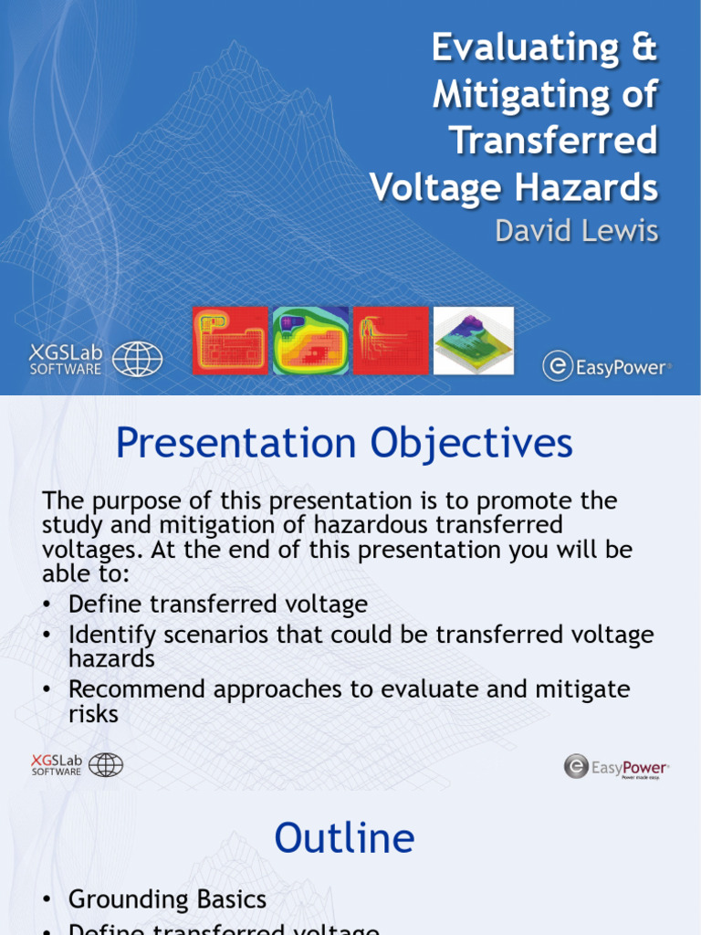 Evaluating Mitigating Transferred Voltage Hazards Slides | PDF ...